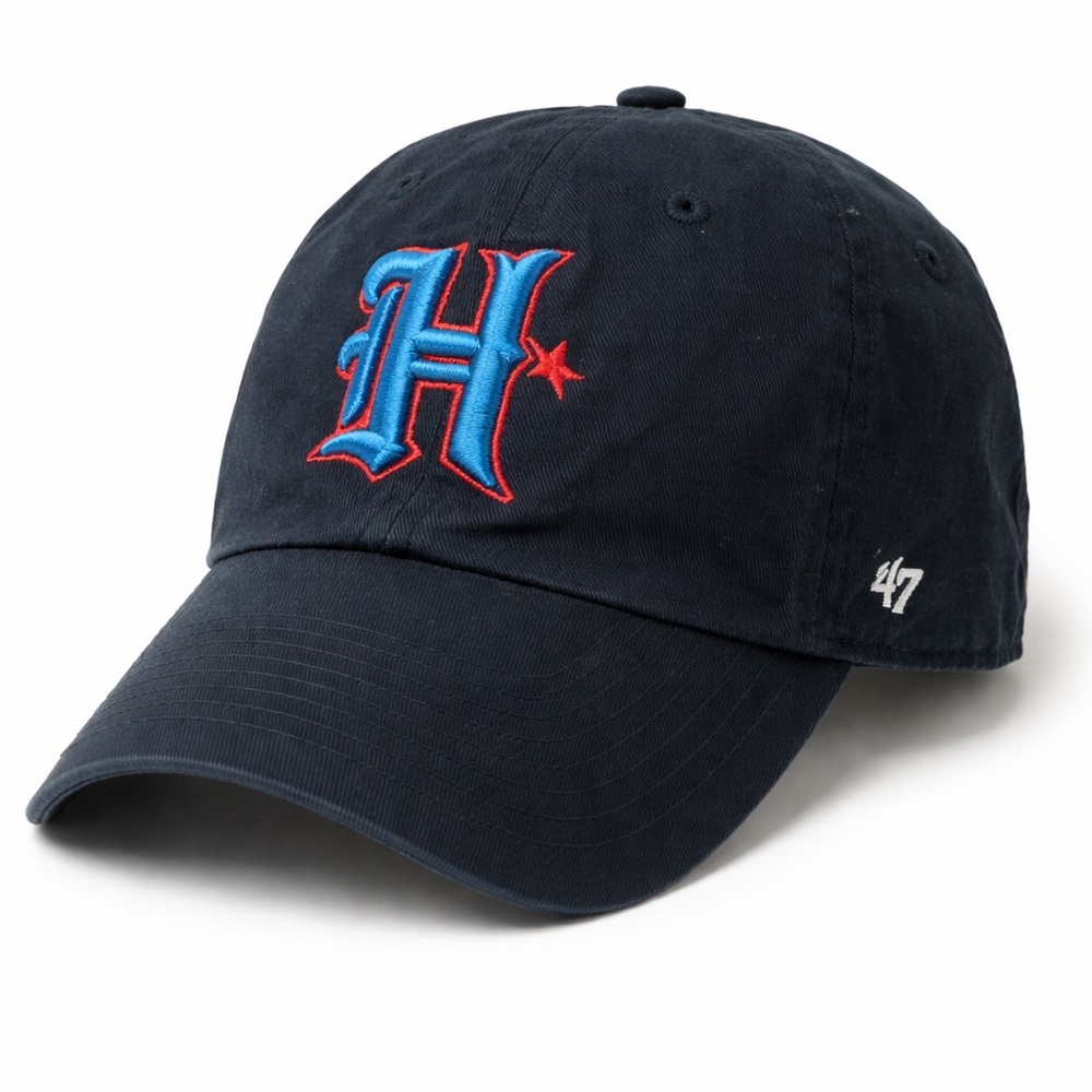 47 Navy Baseball Cap with Blue and Red H Patch
